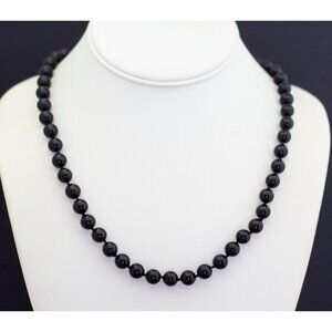 Bead The Night Black Beaded Necklace, 36 inch - G38
